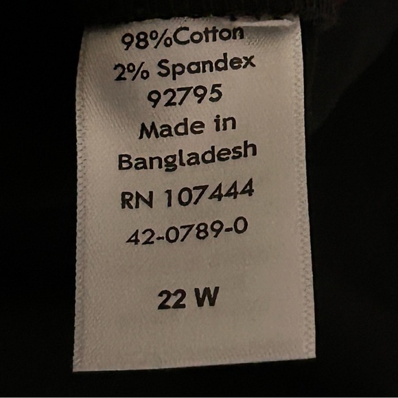 JESSICA LONDON Black Button Down Shirt Women size 22W - Picture 6 of 9